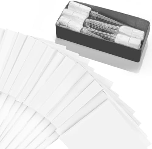 Zozen Marking Flags, White Color | 1000 Pcs/15x4x5 Inch, Yard Flags for Lawn & Irrigation & Landscape & Sprinkler & Survey & Dog Training.