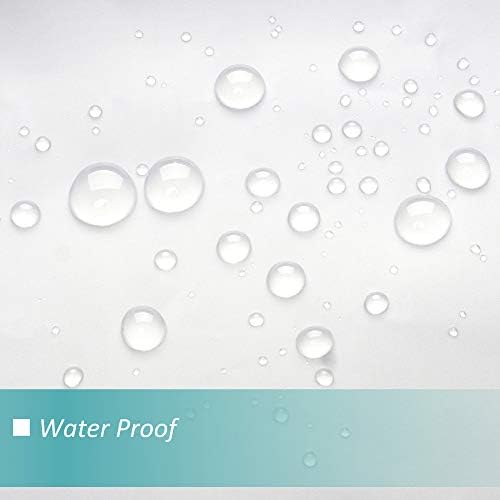 Mrs Awesome Extra Long Shower Curtain Liner with 6 Magnets 72 x 84 inch, Frosted PEVA 8G Heavy Duty Thick Plastic Shower Curtain, Waterproof, 72x84, Frost