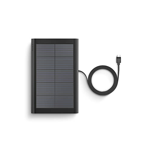 Ring Small Solar Panel, 1.9W for Outdoor Cam Plus, Outdoor Cam (Stick Up Cam), Stick Up Cam Pro, Spotlight Cam Plus, Spotlight Cam Pro - Black
