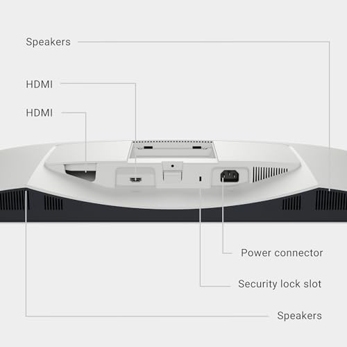 Dell S2725HS 27 Inch Monitor, FHD (1920x1080) Display, 100Hz Refresh Rate, 1500:1 Contrast Ratio, TÜV Rheinland Eye Comfort 4 Star, Integrated 2x5W Speaker, Height/Tilt/Swivel/Pivot- Ash White Color