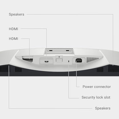 Dell S2725HS 27 Inch Monitor, FHD (1920x1080) Display, 100Hz Refresh Rate, 1500:1 Contrast Ratio, TÜV Rheinland Eye Comfort 4 Star, Integrated 2x5W Speaker, Height/Tilt/Swivel/Pivot- Ash White Color