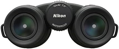 Nikon PROSTAFF P7 10x42 Binocular | Waterproof, fogproof, Rubber-Armored Full-Size Binocular, Oil & Water Repellent Coating & Locking Diopter | Official Nikon USA Model