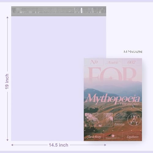 Metronic Poly Mailers 14.5x19 Large Poly Mailers 500 Pack Self-Seal Shipping Bags, Packaging Bags, Shipping Envelopes, Packaging for Small Business, Boutique, Clothing Lilac Purple