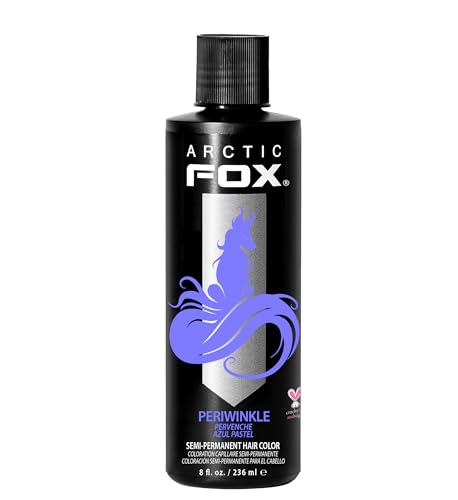 ARCTIC FOX Vegan and Cruelty-Free Semi-Permanent Hair Color Dye (8 Fl Oz, PERIWINKLE)