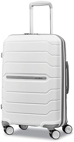 Samsonite Freeform Hardside Carry-On Luggage with Spinner Wheels - Hardshell Suitcase - TSA, Airline-Approved - Expandable Hard Shell, Smooth Rolling Wheels for Lightweight Travel - White