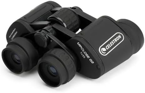 Celestron – UpClose G2 7x35 Binocular – Multi-Coated Optics for Bird Watching, Wildlife, Scenery and Hunting – Porro Prism Binocular for Beginners – Includes Soft Carrying Case