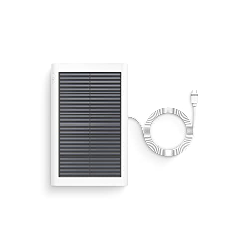 Ring Small Solar Panel, 1.9W for Outdoor Cam Plus, Outdoor Cam (Stick Up Cam), Stick Up Cam Pro, Spotlight Cam Plus, Spotlight Cam Pro - White