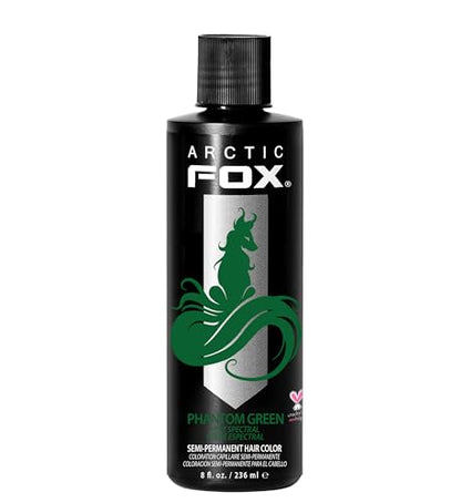 ARCTIC FOX Vegan and Cruelty-Free Semi-Permanent Hair Color Dye (8 Fl Oz, PHANTOM GREEN)