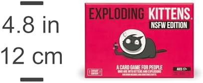 Exploding Kittens NSFW Edition 2-5 Players - Ages 17+ - 15 Minutes to Play - Party & Family Card Game for Adults