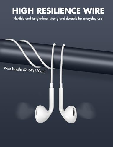 Antool USB C Headphones, 【Ultra Clear Calls & no Noise】 Earbuds Wired for iPhone 16/15 USBC Headphones,Compatible with iPhone/Android/Galaxy/iPad【2 Pack】