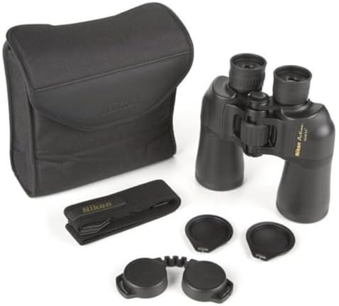 Nikon ACULON A211 10x50 Binocular | Multilayer coating, Porro prism Binocular with turn and slide eyecups, Tripod Adaptable | Official Nikon USA Model