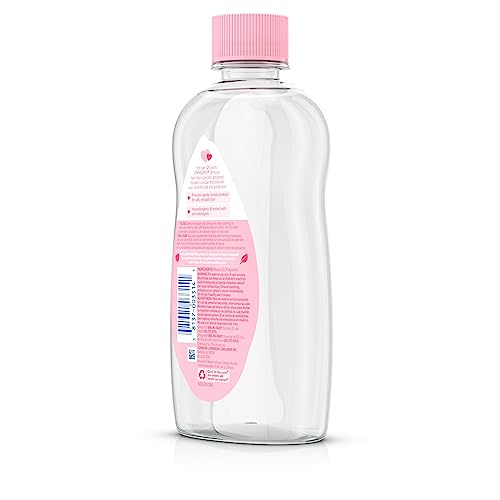 Johnson's Baby Oil, Pure Mineral Oil to help Prevent Moisture Loss for baby, Kids & Adults, Gentle & Soothing Baby Massage Oil for Dry Skin Relief, Original Scent, 14 fl. oz(Pack of 6)