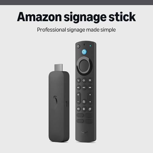 Amazon Signage Stick - digital signage media player - quad-core SoC, 4K video streaming and playback, WiFi 6E