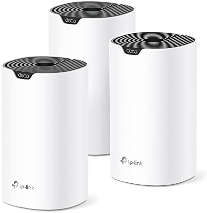 TP-Link Deco S4 Mesh AC1900 WiFi System - Up to 5,500 Sq.ft. Coverage, Replaces WiFi Router and Extender, Gigabit Ports, Works with Alexa, Deco S4(3-Pack)