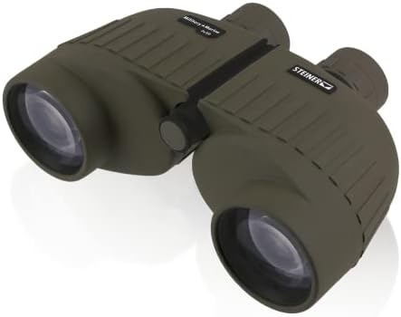Steiner Military-Marine Series Binoculars, Lightweight Tactical Precision Optics for Any Situation, Waterproof, Green, 7x50