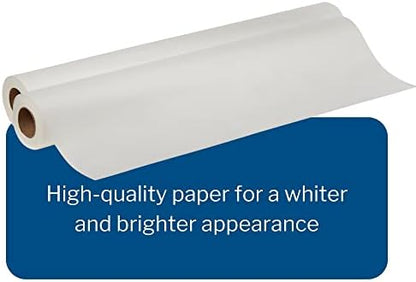 McKesson Medical Exam Table Paper [12 Rolls] – Bed Table Sheet Cover Ideal for Diaper Changing, Waxing, Nursing, Chiropractor, Patternmaking, Tracing - Smooth Paper Roll - White, 21 in x 225 ft