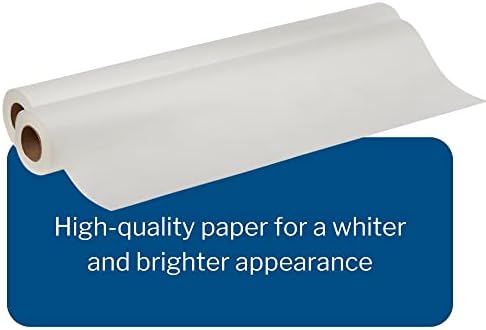 McKesson Medical Exam Table Paper [12 Rolls] – Bed Table Sheet Cover for Diaper Changing, Waxing, Nursing, Chiropractor, Patternmaking, Tracing - Premium Smooth Paper Roll - White, 21 in x 200 ft