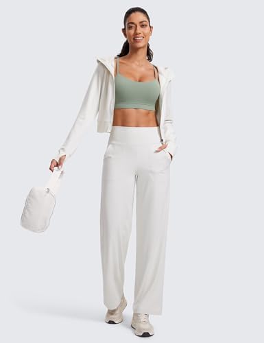 CRZ YOGA Butterluxe Womens Y Back Sports Bra - Padded Racerback Low Impact Spaghetti Thin Strap Workout Yoga Top