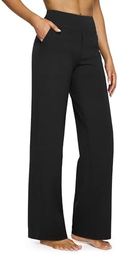 G4Free Yoga Pants Women Wide Leg Pants with Pockets High Waist Stretch Dress Casual Sweatpants Petite/Regular/Tall