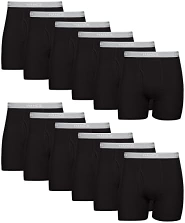 Hanes Men's Boxer Briefs, Cool Dri Moisture-Wicking Underwear, Cotton No-Ride-up for Men, Multi-Packs