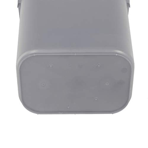Amazon Basics Rectangular Commercial Office Wastebasket, 10 gallon (Pack of 2), Grey (Previously AmazonCommercial brand)