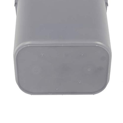 Amazon Basics Rectangular Commercial Office Wastebasket, 10 gallon (Pack of 2), Grey (Previously AmazonCommercial brand)
