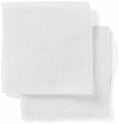 Medline 100% Cotton Woven Sterile Gauze Sponges, 4" x 4", 12-Ply, Ideal for Wound Dressing, Pack of 1200