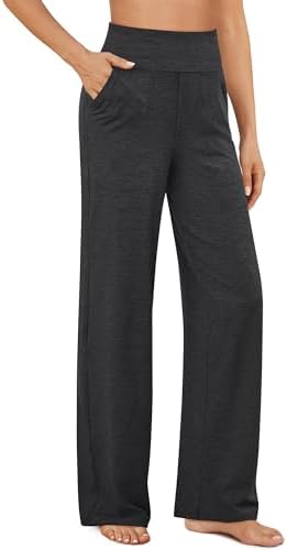 G4Free Yoga Pants Women Wide Leg Pants with Pockets High Waist Stretch Dress Casual Sweatpants Petite/Regular/Tall