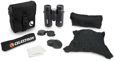 Celestron – TrailSeeker ED 8x42 Binoculars – Compact ED Binocular for Birdwatching and Outdoor Activities – Binocular with ED Objective Lenses – Fully Broadband Multi-Coated Optics – BaK4 Roof Prism.