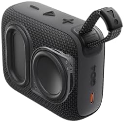 JBL Go 4 - Ultra-Portable, Waterproof and Dustproof Bluetooth Speaker, Big Pro Sound with Punchy bass, 7-Hour Built-in Battery, Made in Part with Recycled Materials (Black)