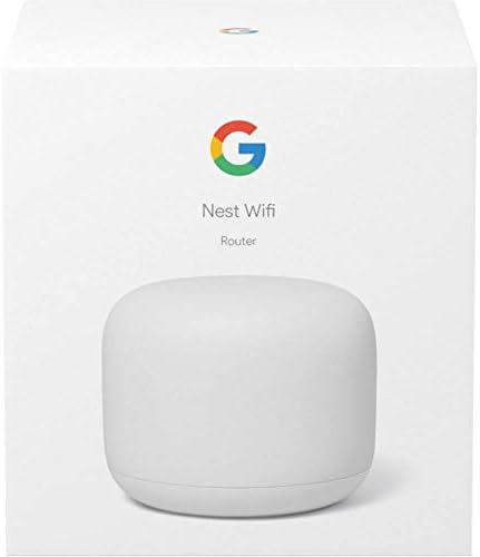 Google Nest Wifi - AC2200 - Mesh WiFi System - Wifi Router - 2200 Sq Ft Coverage - 1 pack