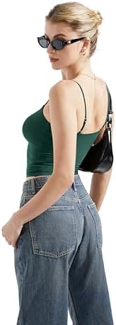 SUUKSESS Women Sexy Square Neck Tank Top Summer Y2K Going Out Basic Cami Shirt