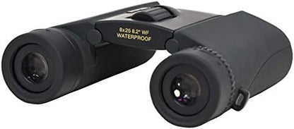 Nikon Trailblazer 8x25 ATB Black Binoculars 8218 | Waterproof, Fogproof, Dual-hinge design, Compact Binocular, Black Rubber Armoring, Mutlilayer-coated lenses | Official Nikon USA Model