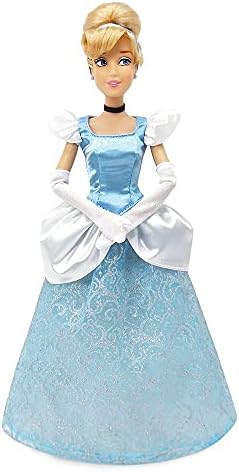 Disney Store Official Disney Princess Classic Doll (Cinderella), 11 Inches, Includes Brush with Molded Details, Fully Posable Toy in Classic Outfit - Disney Princess Toys for Girls