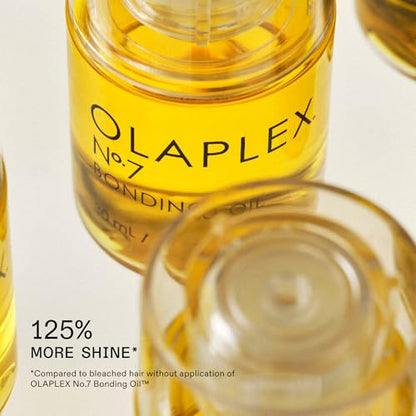 Olaplex No. 7 Bonding Oil, Concentrated High Shine Oil, Heat Protectant, Visibly Smooths & Softens Hair, Added Color Vibrancy, Up to 72 Hour Frizz Control, For All Hair Types, 1 fl oz