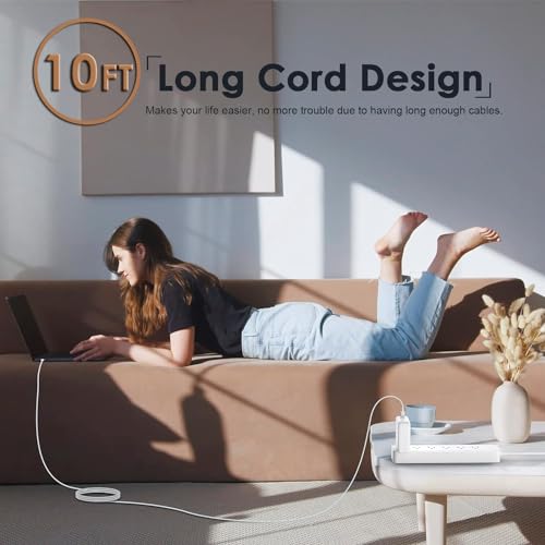 Mac Book Pro Charger - USB C Charger Fast Charger Power Adapter for USB C Port MacBook Pro/MacBook Air 16 15 14 13 inch, New iPad Pro and All USB C Device, Included 10FT Long USB C to C Charger Cable