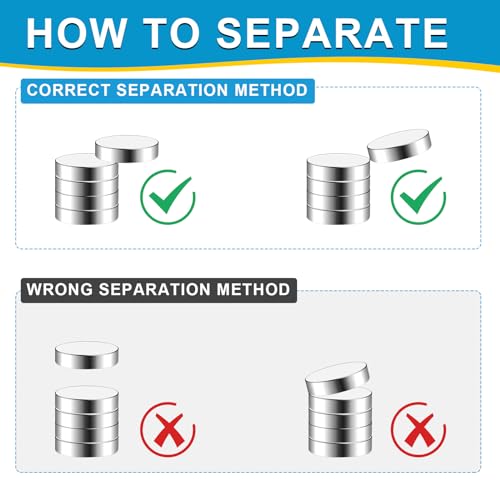 Small Magnets, 400 Pack Refrigerator Magnet 6x2mm Rare Earth Magnets Neodymium Magnet for Crafts, Whiteboard, Kitchen Cabinet