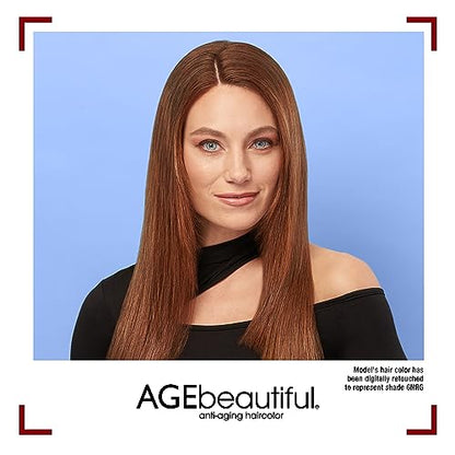 AGE beautiful Permanent Hair Color Dye Liqui Creme | 100% Gray Coverage | Anti-Aging Haircolor | Biotin for Thicker, Fuller Hair | Professional Salon Coloring