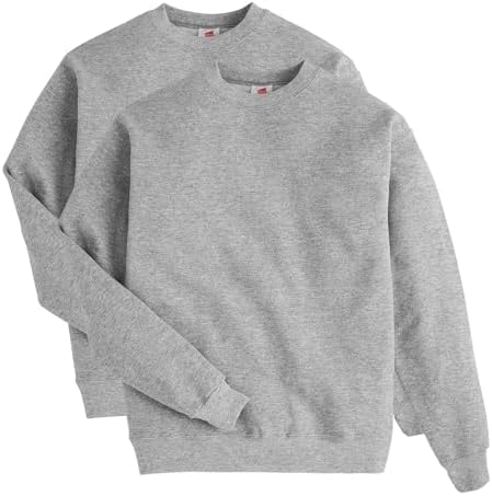 Hanes Men's EcoSmart Fleece, Pullover Crewneck Sweatshirt, 1 or 2 Pack