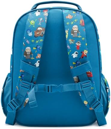 Simple Modern Medium Disney Pixar Toddler Backpack for School Girls and Boys | Kindergarten Elementary Kids Backpack | Fletcher Collection | Kids - 15" tall | Pixar Mashup on Blue