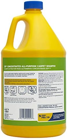 ZEP All-Purpose Carpet Shampoo Concentrate 128 ounce ZUCEC128 (Case of 4)