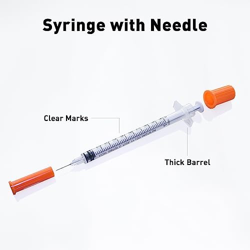 U-100 1ml 30 Gauge 5/16" Syringe, Individually Packed 100 PACK