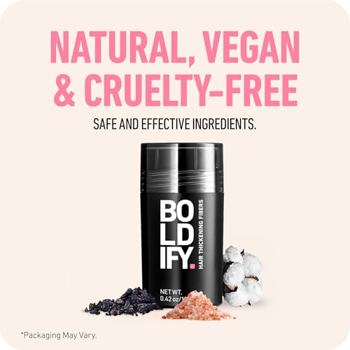 BOLDIFY Hair Fibers (56g) - Fill In Thinning and Fine Hair for an Instantly Fuller, Thicker Look - 14 Shades for Women & Men - Medium Blonde