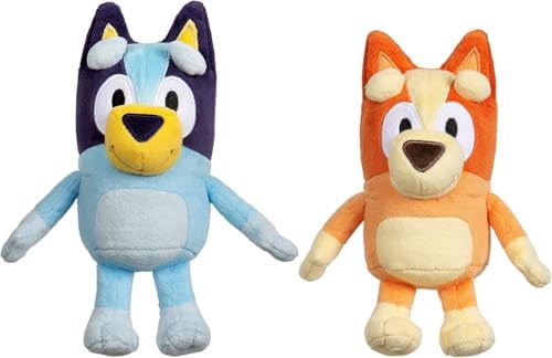 Bluey & Bingo Small Plush Bundle – 2 Pack Soft Stuffed Animals for Kids, Perfect Size for Little Hands, Cuddly Travel Toys, Embroidered Faces, Gift for Toddlers Ages 3+