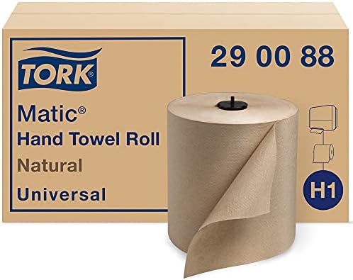 Tork Matic Paper Hand Towel Roll Natural H1 (6 Rolls) and Tork Matic Paper Towel Dispenser Elevation Design - Paper Hand Towel Dispenser H1