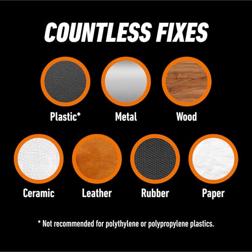 Gorilla Super Glue Gel XL, Clear Glue, 25 Gram (Pack of 6) - All Purpose and Fast Setting for Projects and Repairs