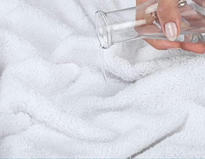 American Soft Linen Luxury 4 Piece Bath Towel Set, 600 GSM 100% Cotton Turkish Bath Towels for Bathroom, 27x54 in Extra Large Bathroom Shower Towels, White