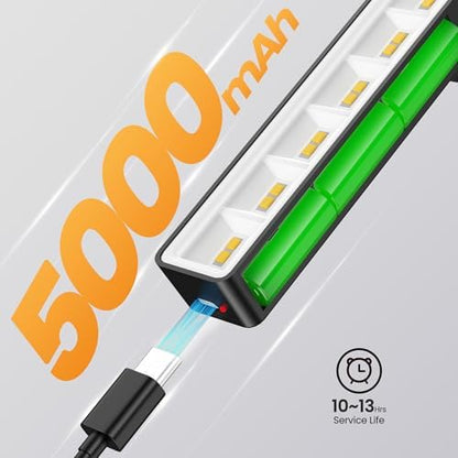 Dimmable Cordless Picture Light with Controller and Timer, Rechargeable 5000mAh Battery Wall Sconce for Wall Pictures, 16in Wall Light for Gallery Artwork, Paintings, Phote, Portraits - Black