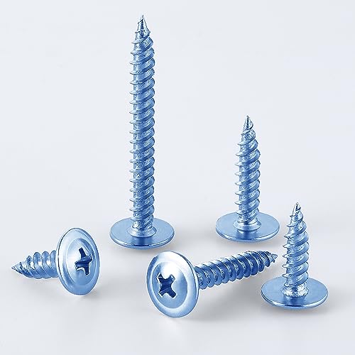 (300 pcs) Wensilon #10×3/4" Phillips Truss Head Wood Screws Galvanized Iron Quick Metal Self Tapping…