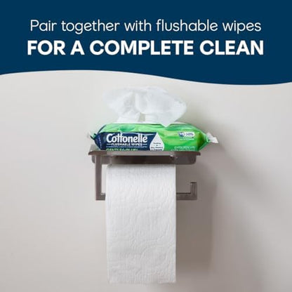 Cottonelle Ultra Comfort Toilet Paper with Cushiony CleaningRipples Texture, Strong Bath Tissue, 24 Family Mega Rolls = 108 Regular Rolls (4 Packs of 6)